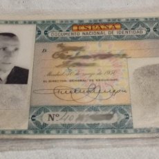 Documentos antiguos: DOCUMENTO NACIONAL DE IDENTIDAD DEL AÑO 1952