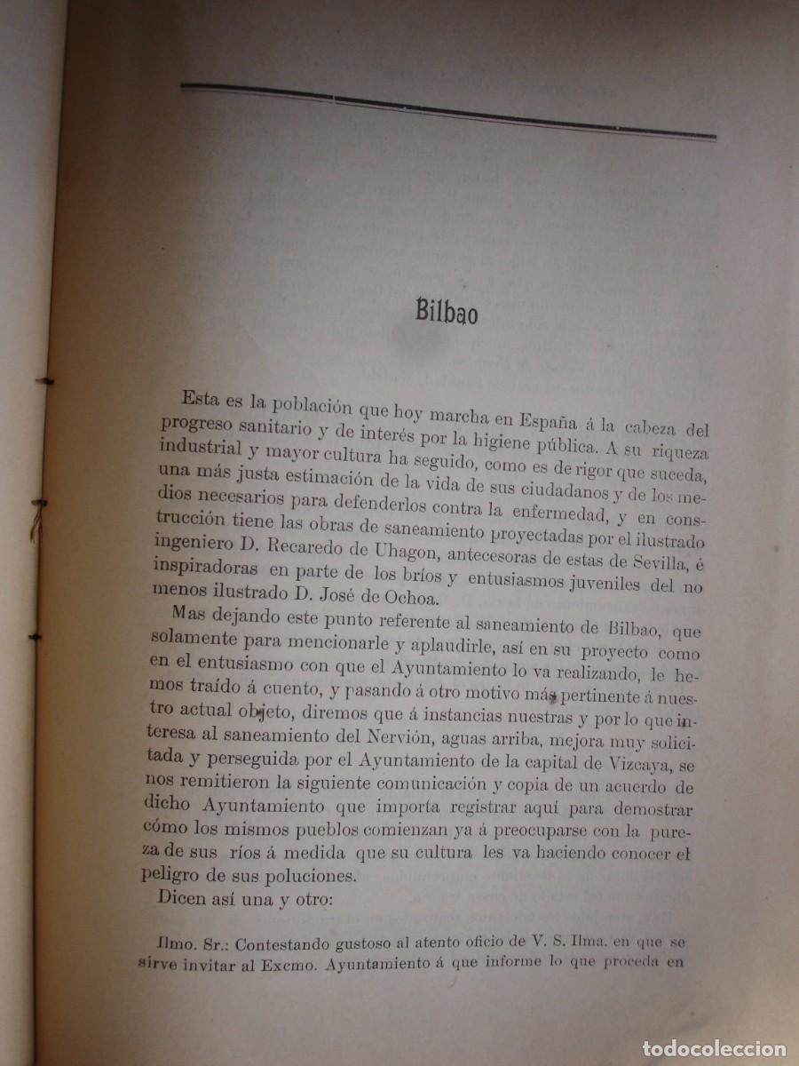 Documentos antiguos: ESTADO SANITARIO EN BILBAO A&Ntilde;O 1902.SEPARATA DE LA PG 267 A LA 270