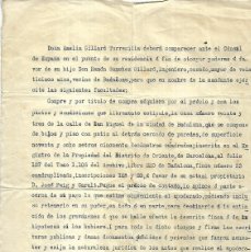 Documentos antiguos: M150- AMELIE GILLARD TORRECILLA OTORGA PODERES A SU HIJO RAMON SANCHEZ GILLARD EN EL CONSULADO. Lote 403198209