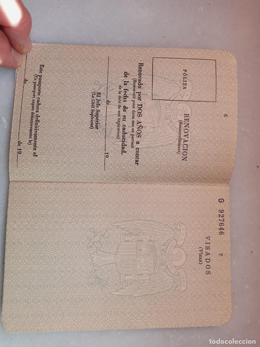 Documentos antiguos: PASAPORTE ESPA&Ntilde;OL EXPEDIDO EL A&Ntilde;O 1966 - Foto 4