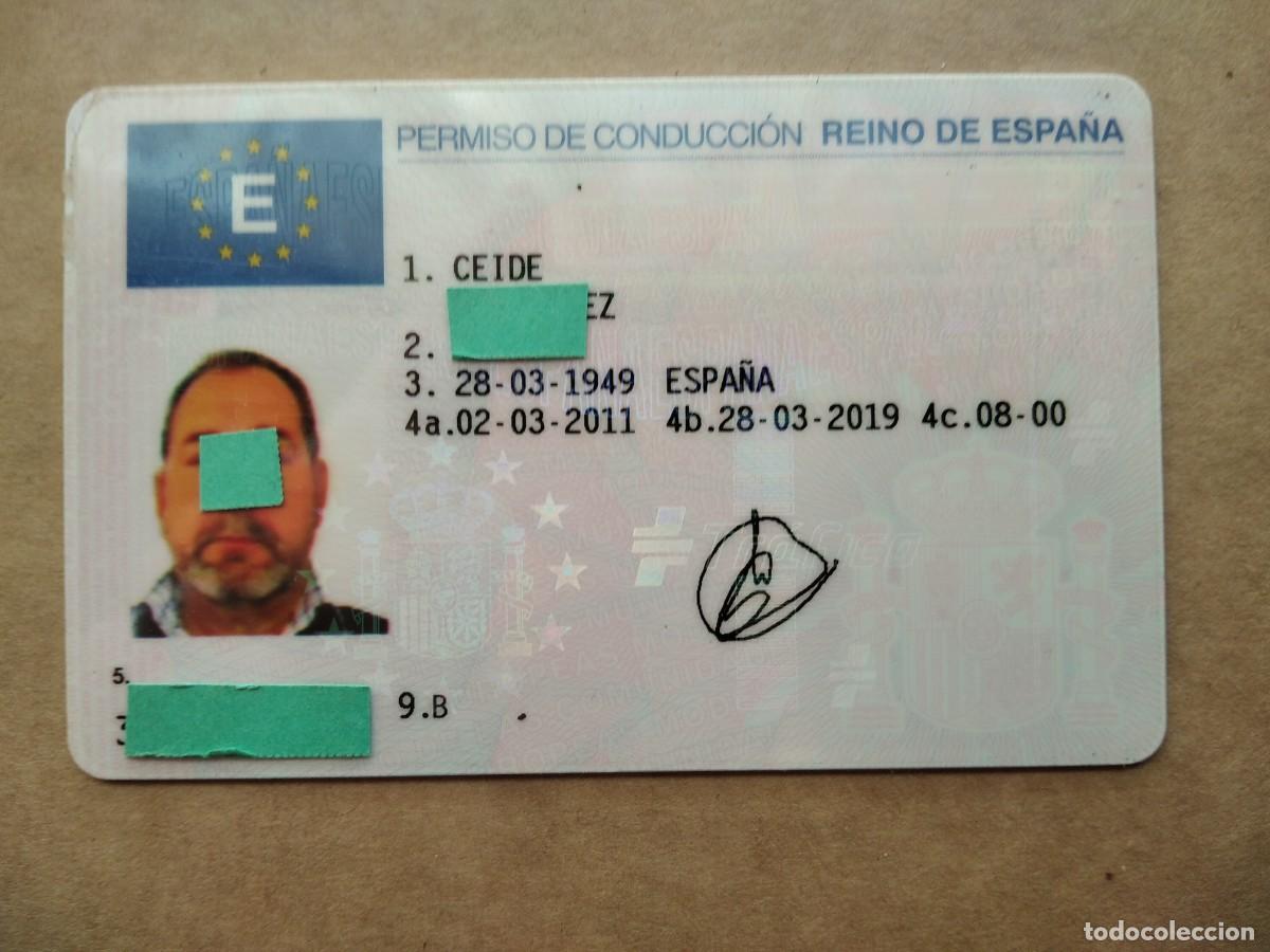 Documentos antiguos: PERMISO DE CONDUCCI&Oacute;N EUROPEA,CARNET DE CONDUCIR,REINO DE ESPA&Ntilde;A. (VER DESCRIPCI&Oacute;N)