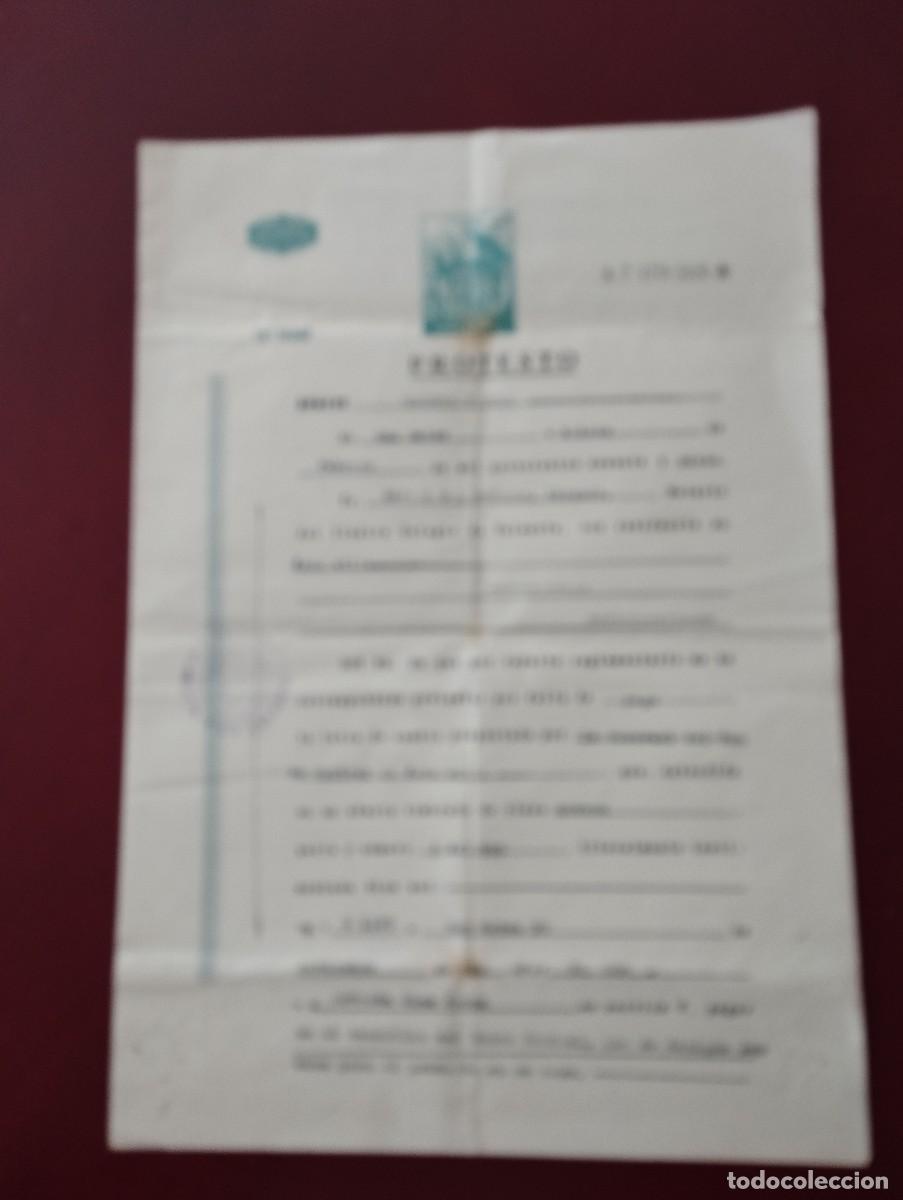 Documenti antichi: PROTESTO POR FALTA DE PAGO EN SAN MATEO 1967