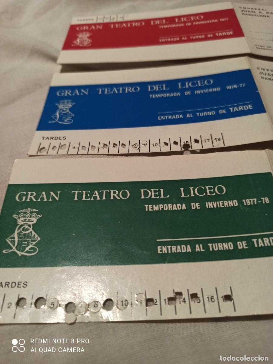 Documentos antiguos: Teatro del Liceo. Abonos a&ntilde;os 76-80 - Foto 2