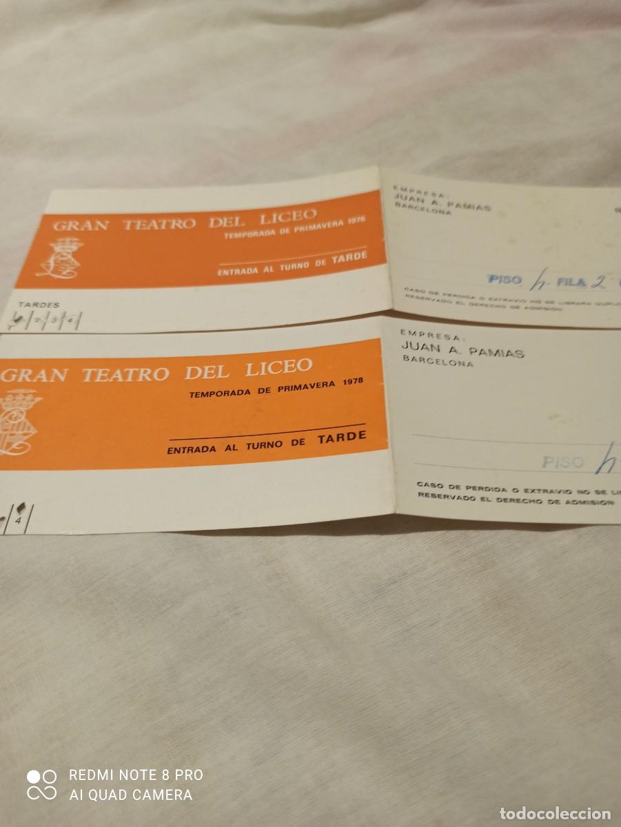 Documentos antiguos: Teatro del Liceo. Abonos a&ntilde;os 76-80 - Foto 3