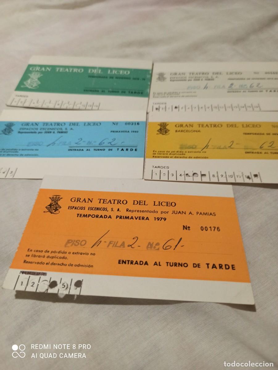 Documentos antiguos: Teatro del Liceo. Abonos a&ntilde;os 76-80 - Foto 5