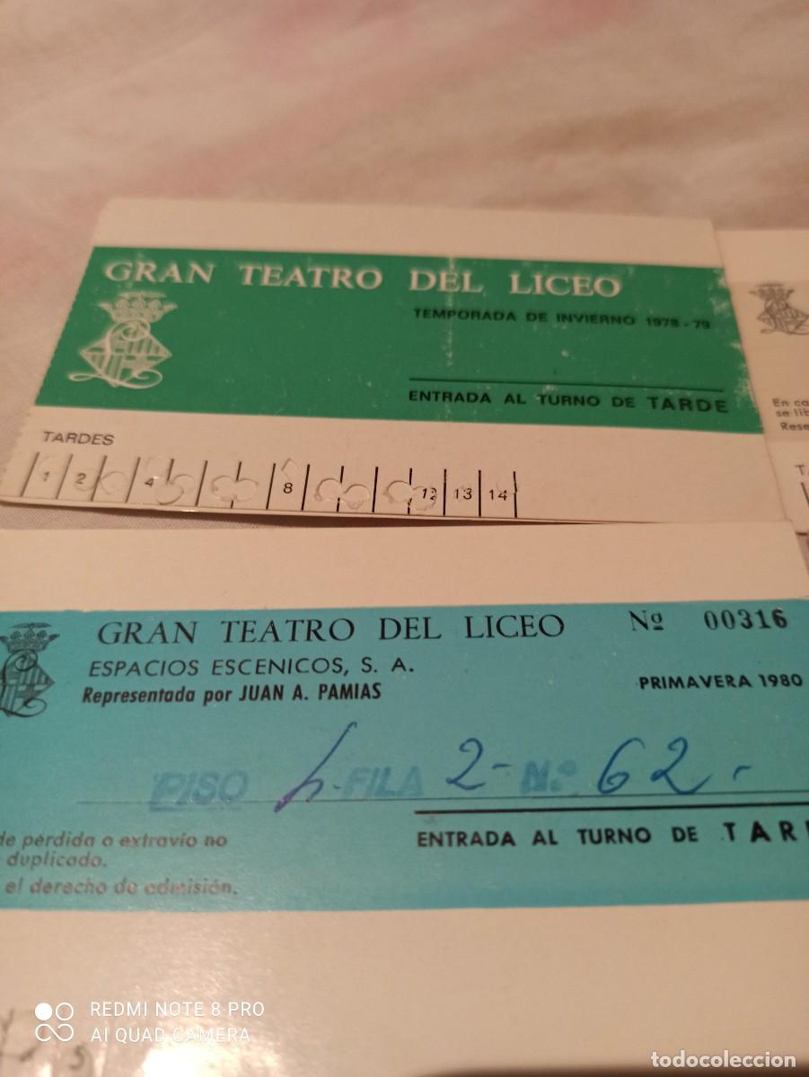 Documentos antiguos: Teatro del Liceo. Abonos a&ntilde;os 76-80 - Foto 6