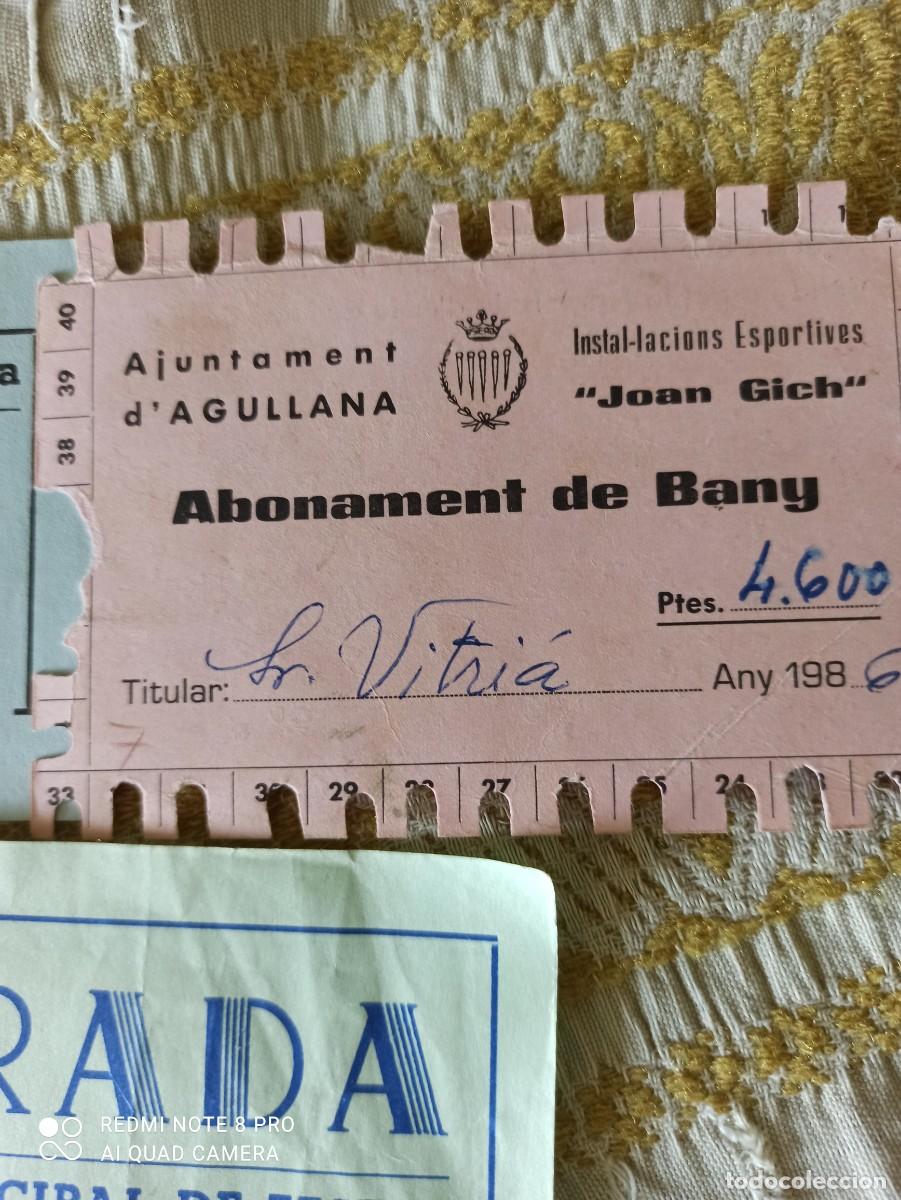 Documentos antiguos: Agullana. Abonament Bany. Comissi&oacute; festes - Foto 2