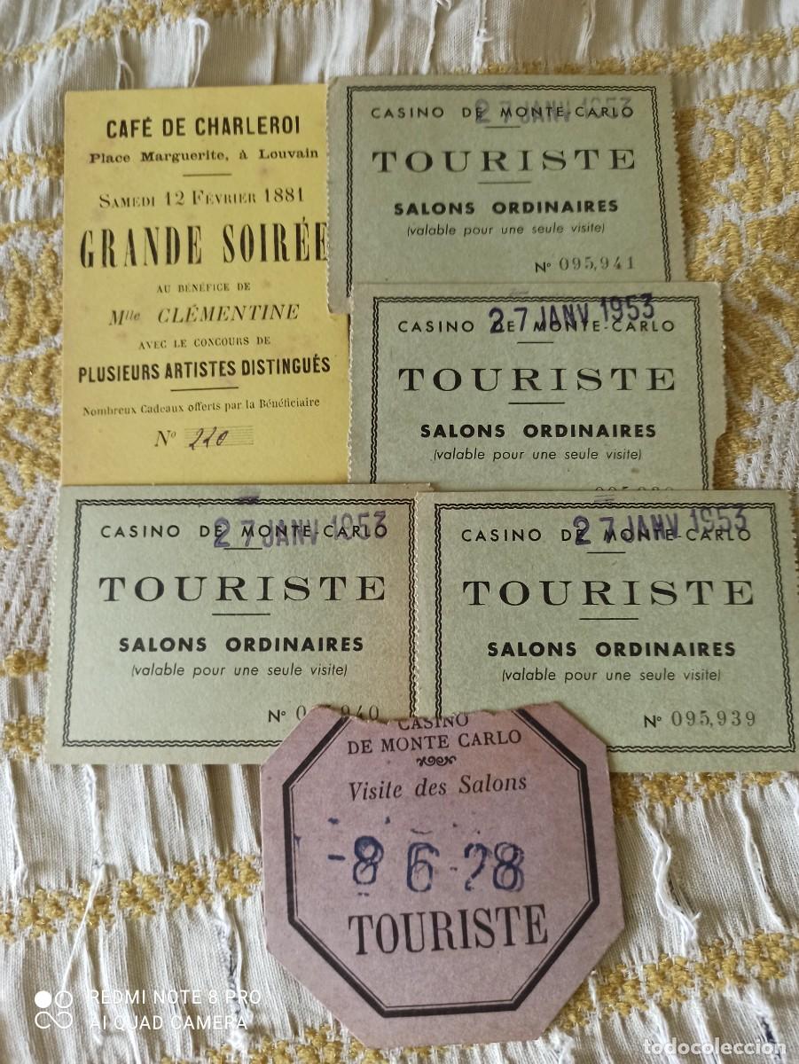 Documentos antiguos: Montecarlo Casino. Caf&eacute; Charleroi - Foto 1
