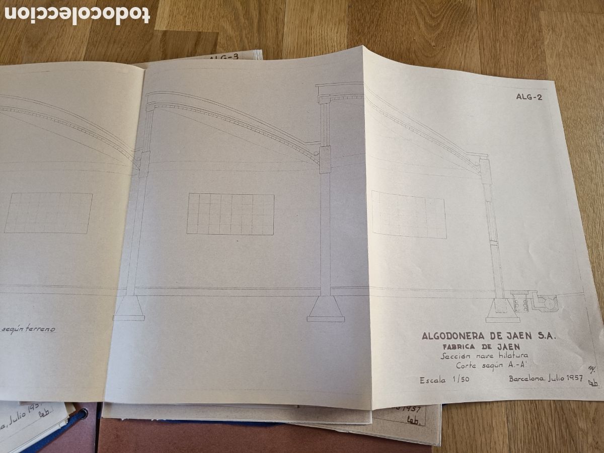 Documentos antiguos: Proyecto de Algodonera de Ja&eacute;n 1957 memoria y planos constructivos - Foto 7