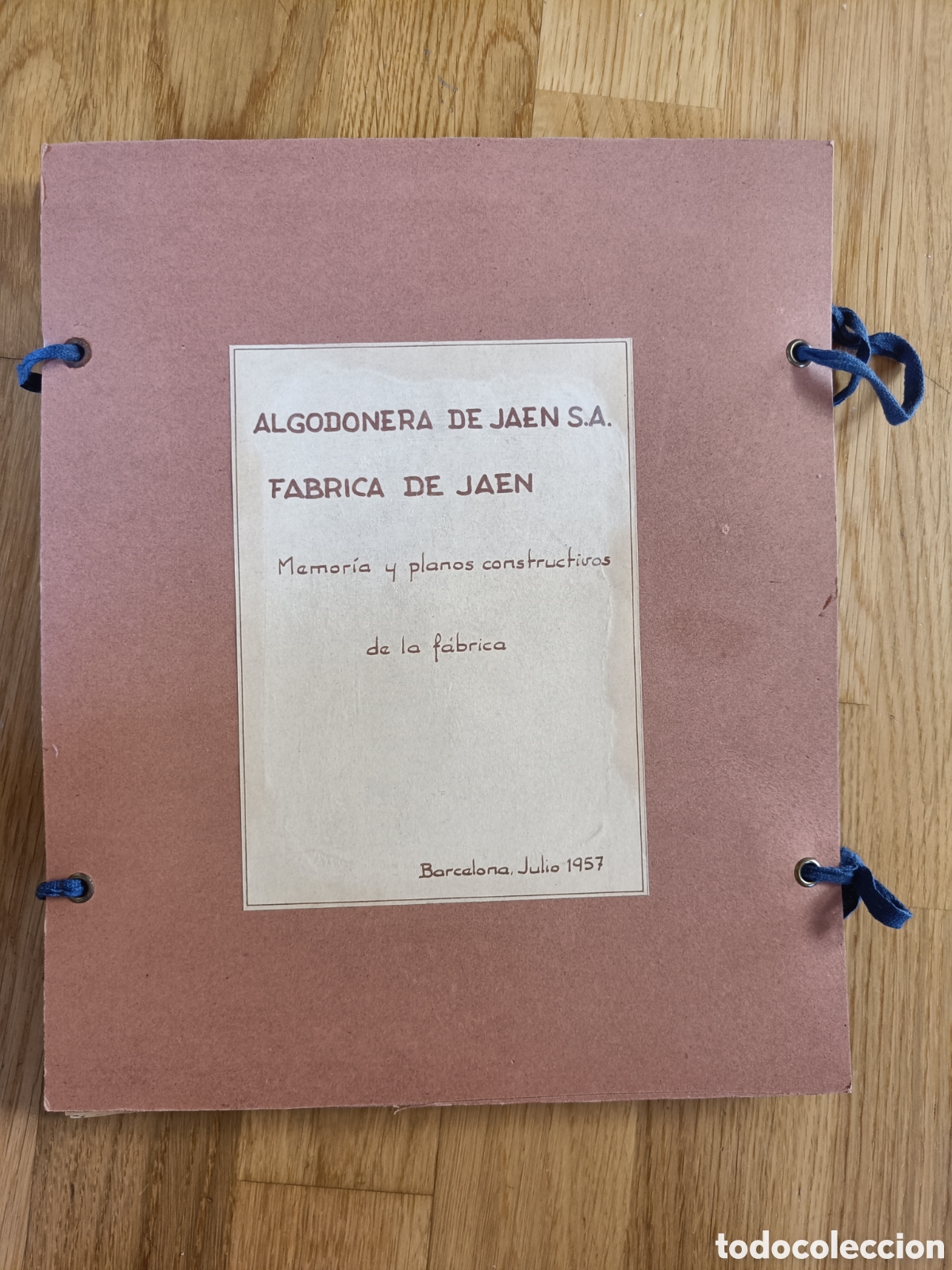 Documentos antiguos: Proyecto de Algodonera de Ja&eacute;n 1957 memoria y planos constructivos - Foto 1