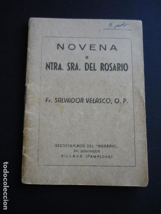 Alte Dokumente: NOVENA A NUESTRA SE&Ntilde;ORA DEL ROSARIO VILLAVA NAVARRA