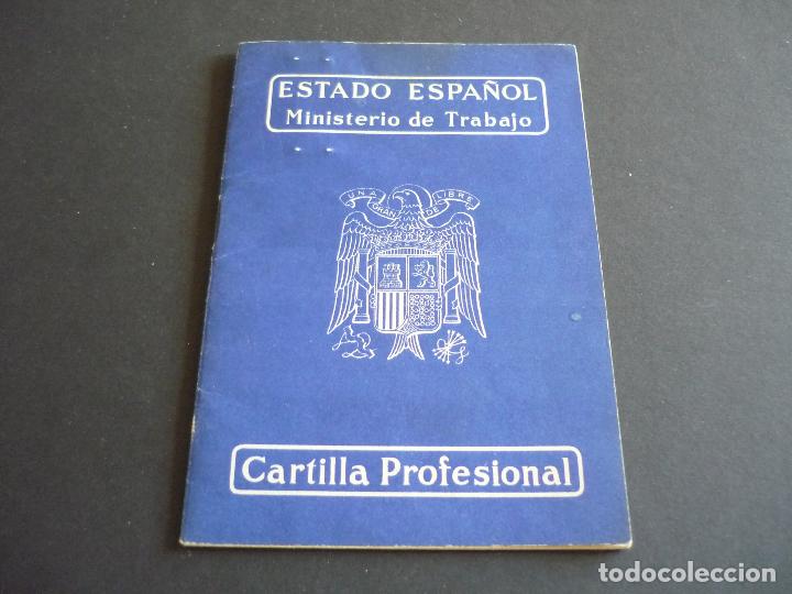 Documentos antiguos: CARTILLA PROFESIONAL MINISTERIO DE TRABAJO 1948