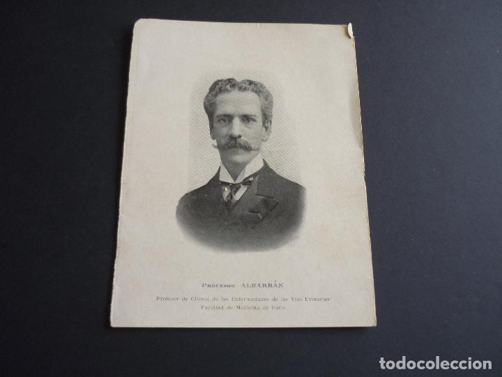Documentos antiguos: PROFESOR ALBARRAN MEDICO TARJETA 10 X 15 CMTS