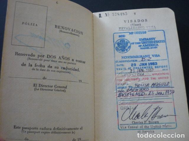 Documentos antiguos: PASAPORTE ESPA&Ntilde;A 1963 - Foto 5