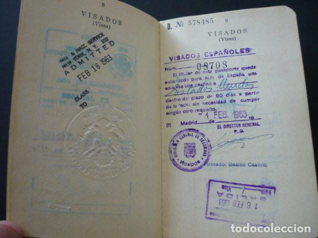 Documentos antiguos: PASAPORTE ESPA&Ntilde;A 1963 - Foto 6