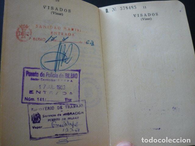 Documentos antiguos: PASAPORTE ESPA&Ntilde;A 1963 - Foto 7