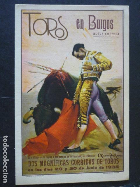 Documentos antiguos: BURGOS PROGRAMA CORRIDAS DE TOROS 1935 - Foto 1
