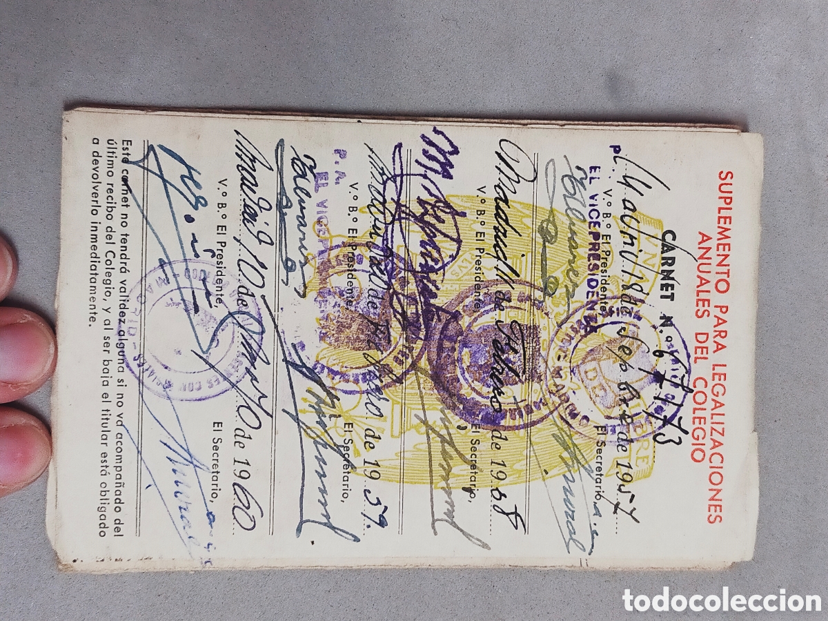 Documentos antiguos: CARNET DE IDENTIDAD DE AGENTE COMERCIAL. 1947 - Foto 6