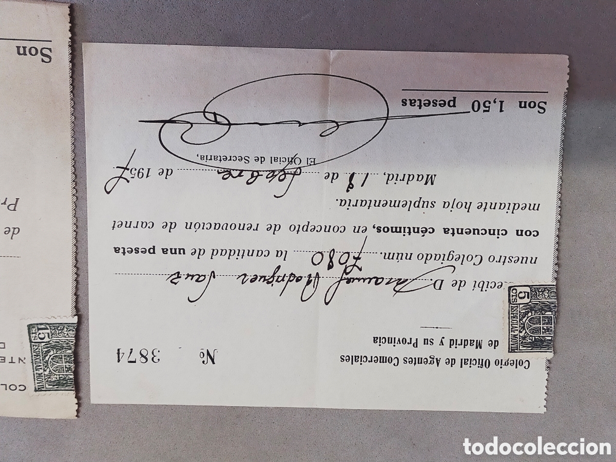 Documentos antiguos: CARNET DE IDENTIDAD DE AGENTE COMERCIAL. 1947 - Foto 7