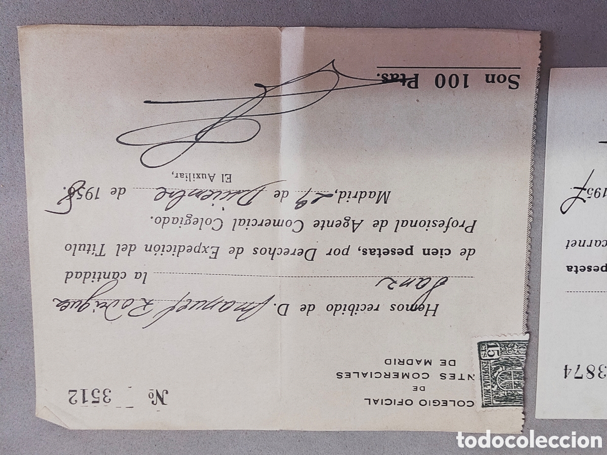 Documentos antiguos: CARNET DE IDENTIDAD DE AGENTE COMERCIAL. 1947 - Foto 8