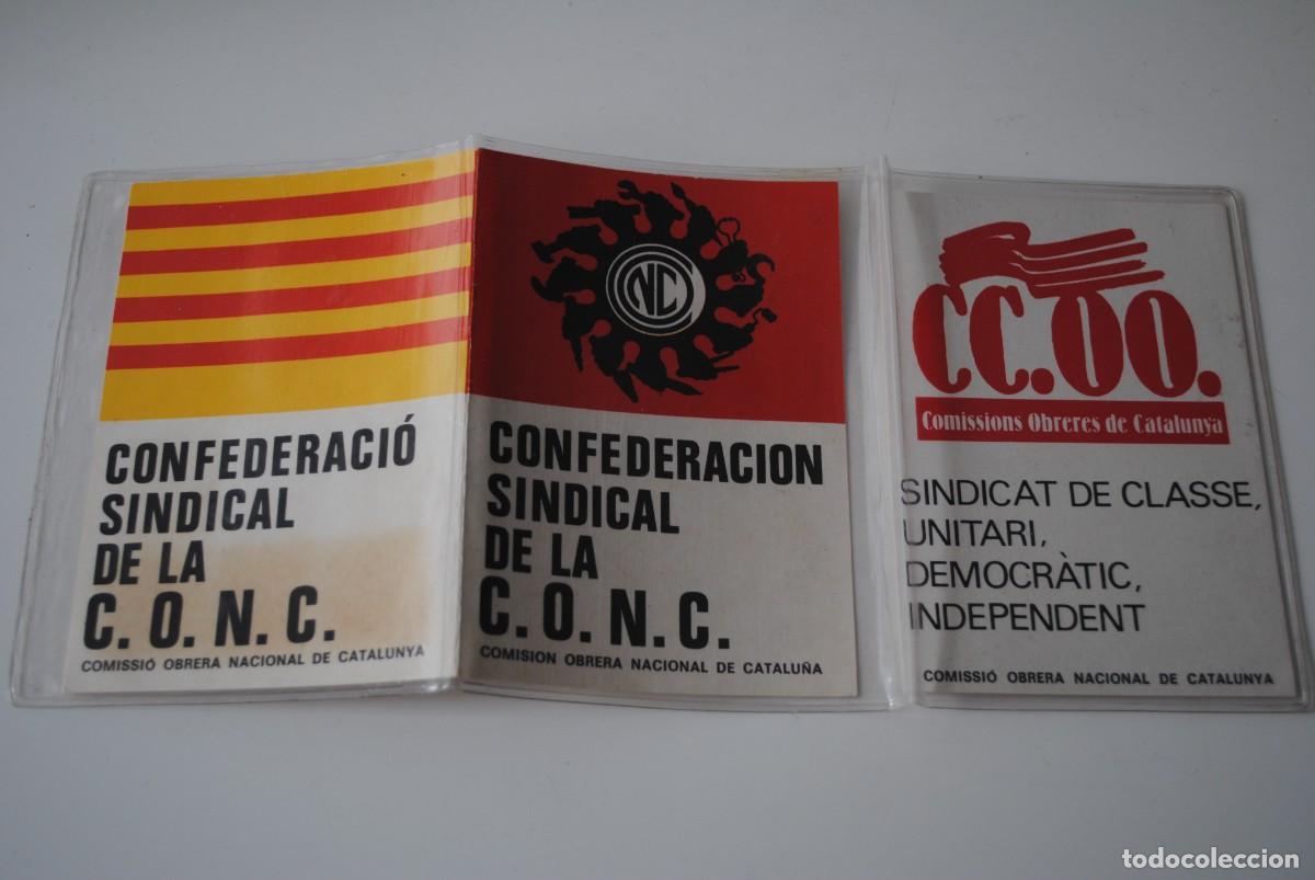 Documentos antiguos: CARNETS DE CCOO CATALUNYA Y CONFEDERACION SINDICAL CONC - SEAT - 1977 Y 1978 CON VI&Ntilde;ETAS