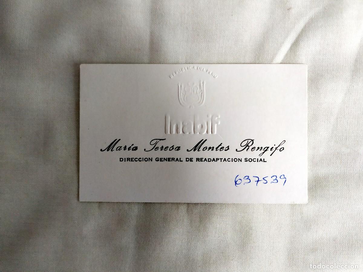 Documentos antiguos: 1993 - TARJETA DIRECTORA GENERAL EN INABIF - PER&Uacute; - Foto 1