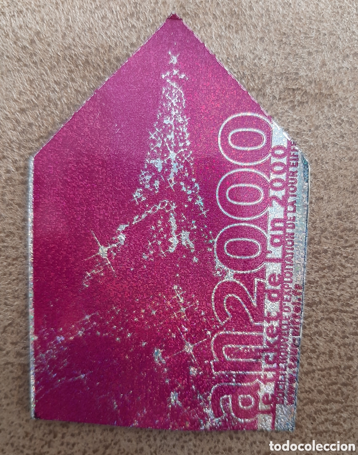 Documentos antiguos: ENTRADA TORRE EIFFEL PAR&Iacute;S 2000 COMPRA MINIMA 5&euro; - Foto 1