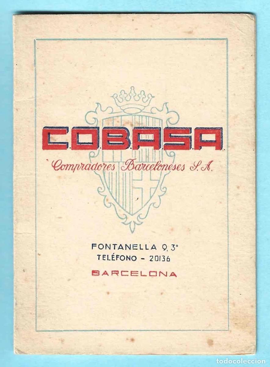 Documentos antiguos: CARNET DE ADHERIDO. COBASA, COMPRADORES BARCELONESES S.A. 1948
