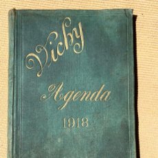 Documentos antiguos: AGENDA DEL CUERPO MEDICO VICHY 1918. AGUAS, PASTILLAS, SAL , COMPRIMIDOS ETC ETC.