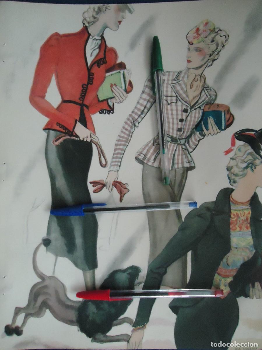 Documentos antiguos: publicidad vintage 1937 art deco a&ntilde;os 20 ropa moda femenina graficas offset san sebastian guipuzcoa
