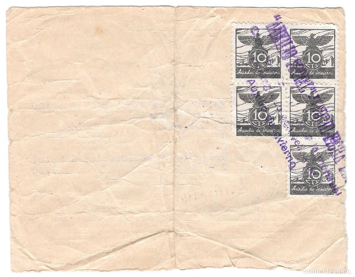 Documentos antiguos: C&Eacute;DULA PERSONAL 1939 - Foto 2