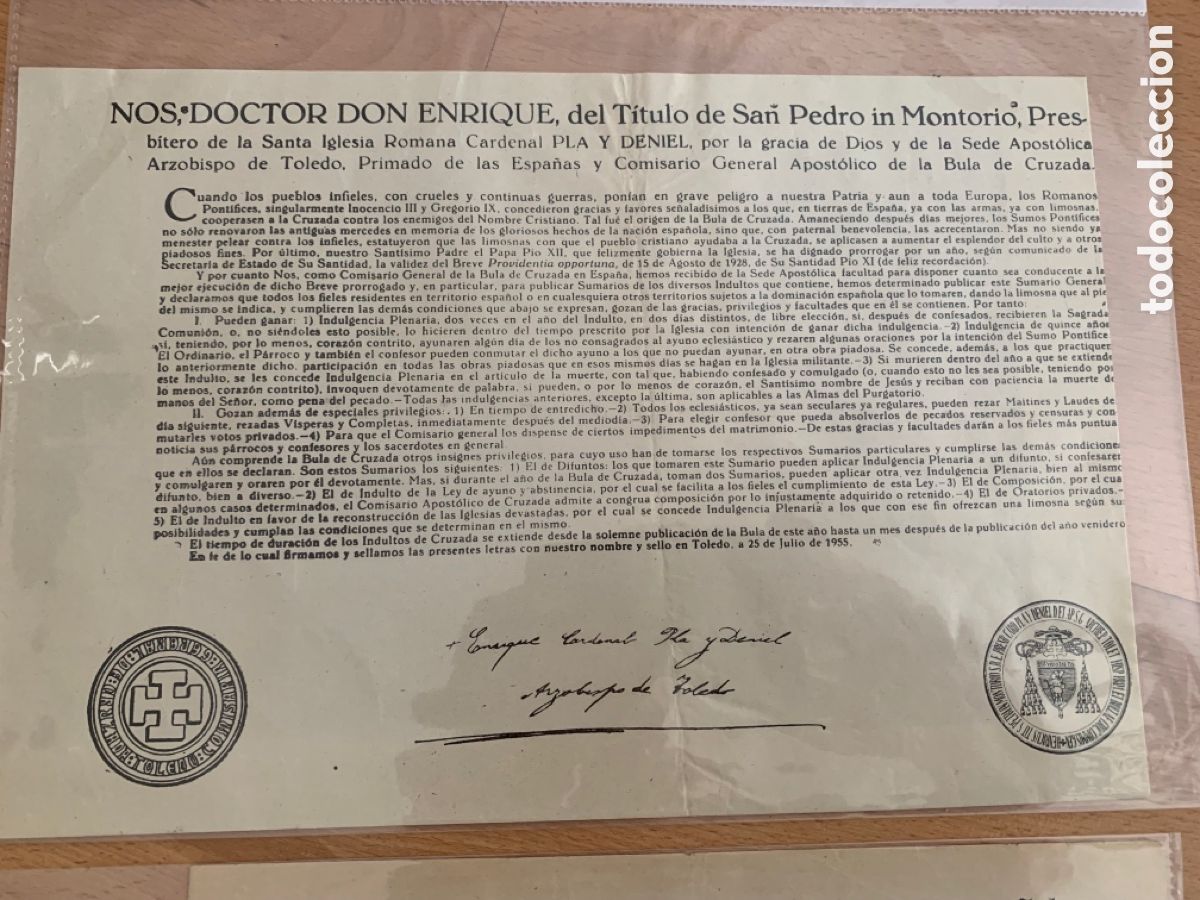 Documentos antiguos: Lote de 4 BULAS - Foto 2