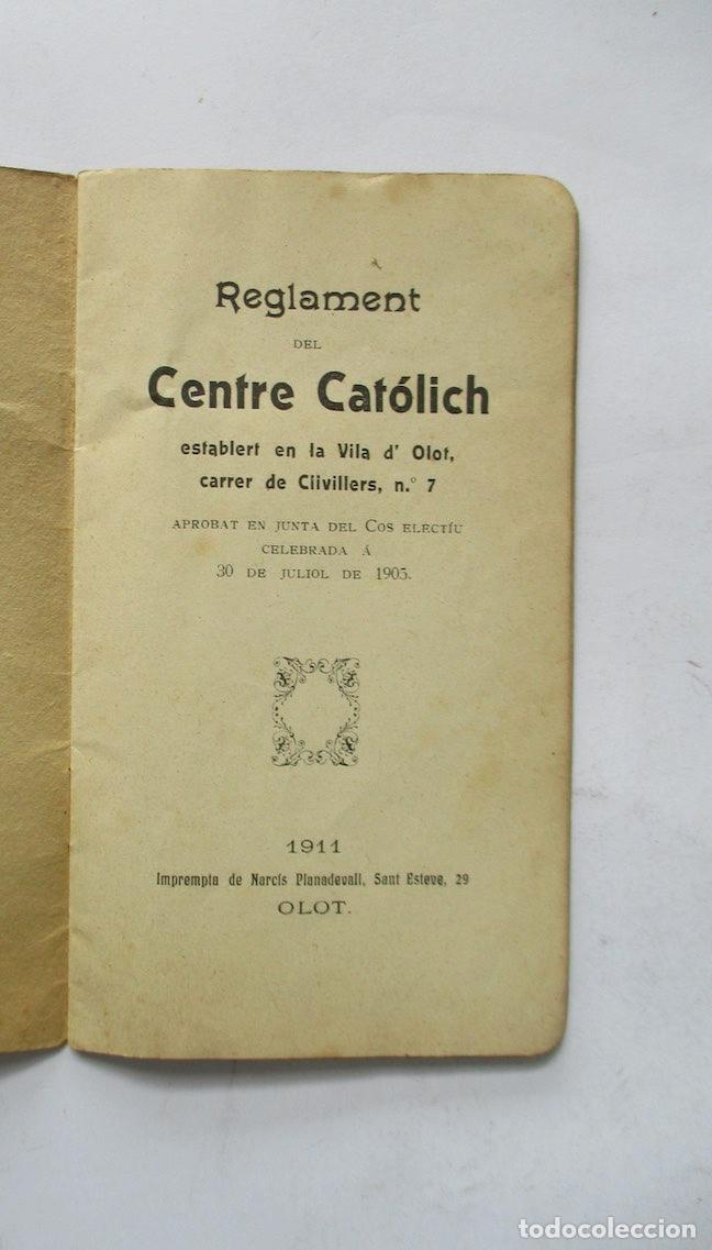 Documentos antiguos: CENTRE CATOLIC DOLOT Y SA COMARCA - A&Ntilde;0 1911 - Foto 2