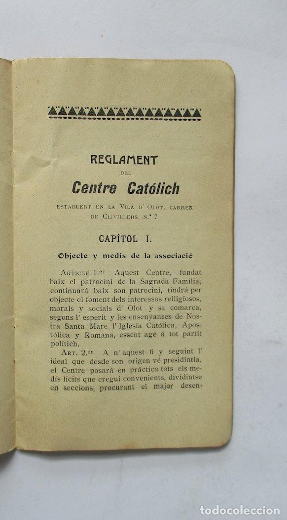 Documentos antiguos: CENTRE CATOLIC DOLOT Y SA COMARCA - A&Ntilde;0 1911 - Foto 3