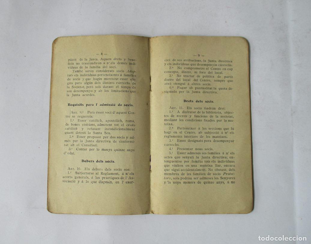 Documentos antiguos: CENTRE CATOLIC DOLOT Y SA COMARCA - A&Ntilde;0 1911 - Foto 5