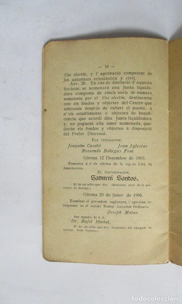 Documentos antiguos: CENTRE CATOLIC DOLOT Y SA COMARCA - A&Ntilde;0 1911 - Foto 6