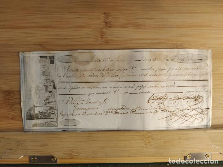 Documentos antiguos: VALLS-DOCUMENTO BANCARIO-A&Ntilde;O 1822-VER FOTOS-(K-10.890)