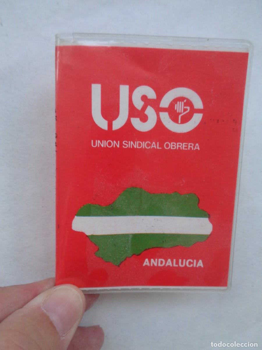 Documentos antiguos: UNION SINDICAL OBRERA U.S.O. : CARNET AFILIADO USTA-USO . SEVILLA , 1988 - Foto 1