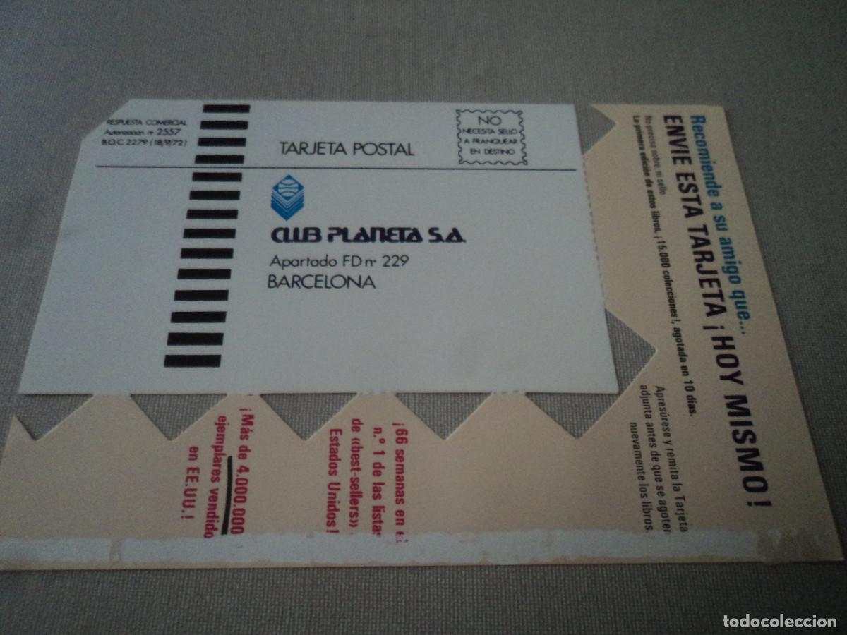 Documentos antiguos: tarjeta de respuesta comercial de club planeta