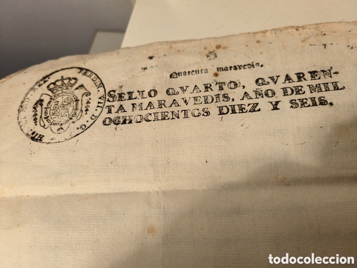 Documentos antiguos: Certificaci&oacute;n hipoteca 1816 - Foto 4