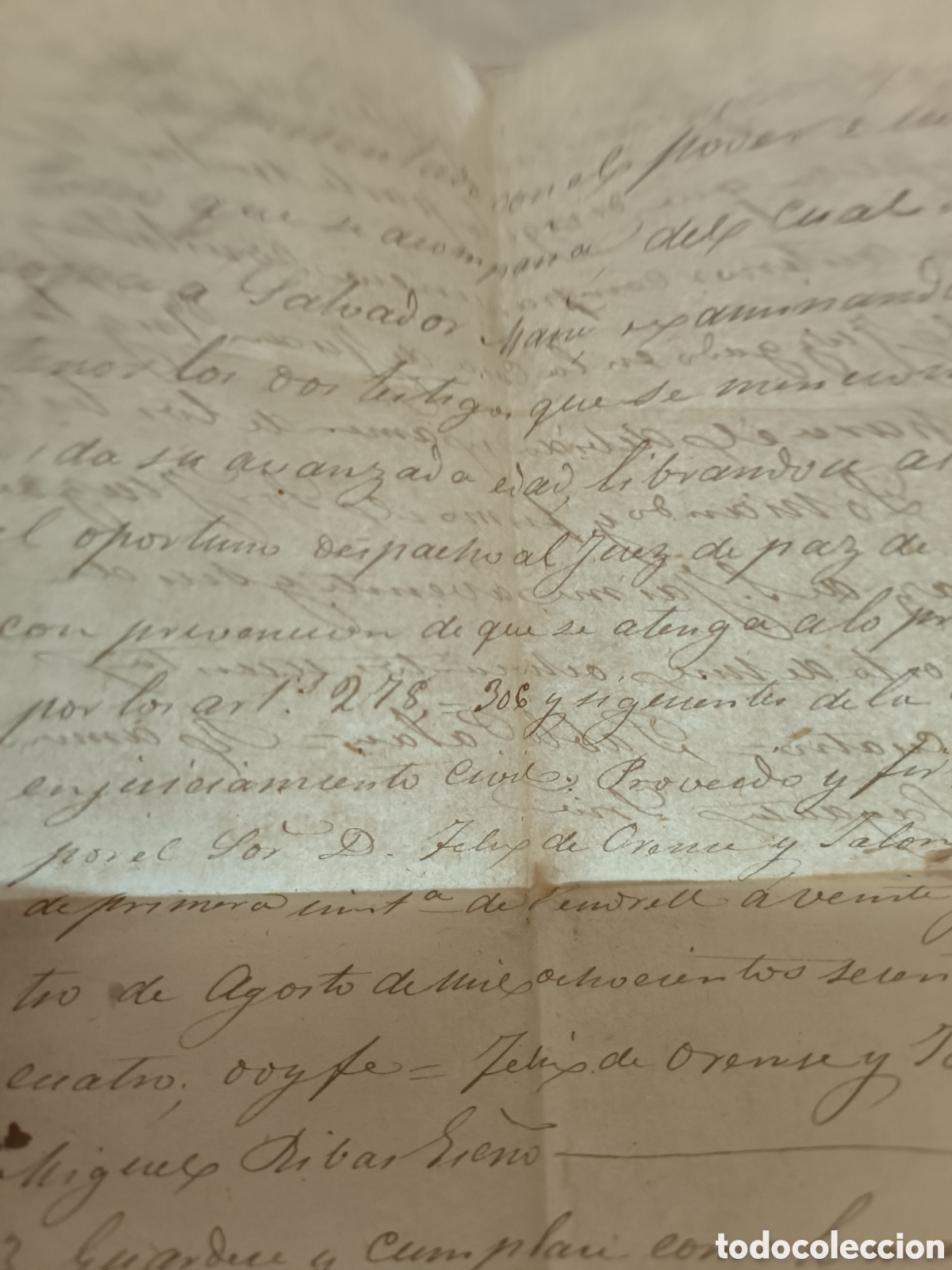 Documentos antiguos: 1820 Escritura compra de 200 a&ntilde;os!! - Foto 11