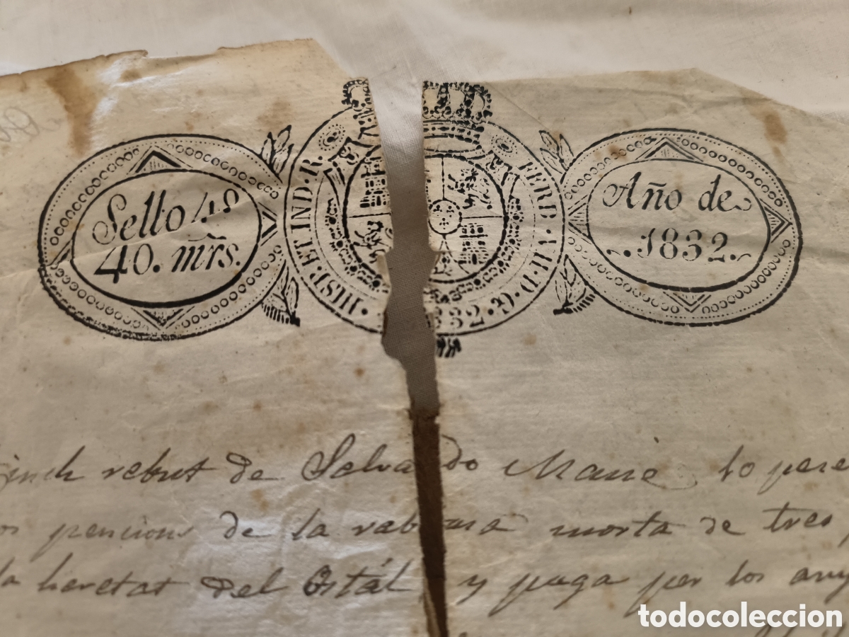 Documentos antiguos: 1820 Escritura compra de 200 a&ntilde;os!! - Foto 13