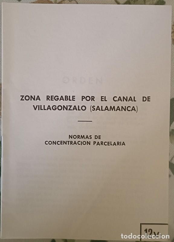 Documents Anciens: 1954, PLAN GENERAL DE COLONIZACION, ZONA REGABLE POR EL CANAL DE VILLAGONZALO, SALAMANCA