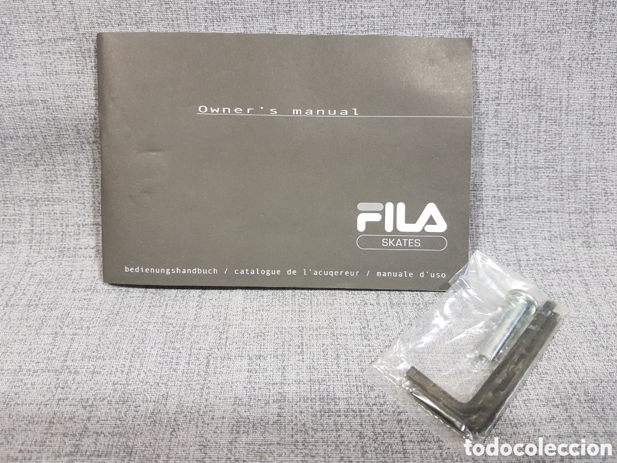 Documentos antiguos: MANUAL DE INSTRUCCIONES FILA SKATES (PATINES EN L&Iacute;NEA) MULTIREGI&Oacute;N (ESPA&Ntilde;OL NO INCLUIDO) + LLAVES