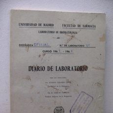 Diario Lab diario de laboratorio. universidad de madrid fa - Compra venta en ...