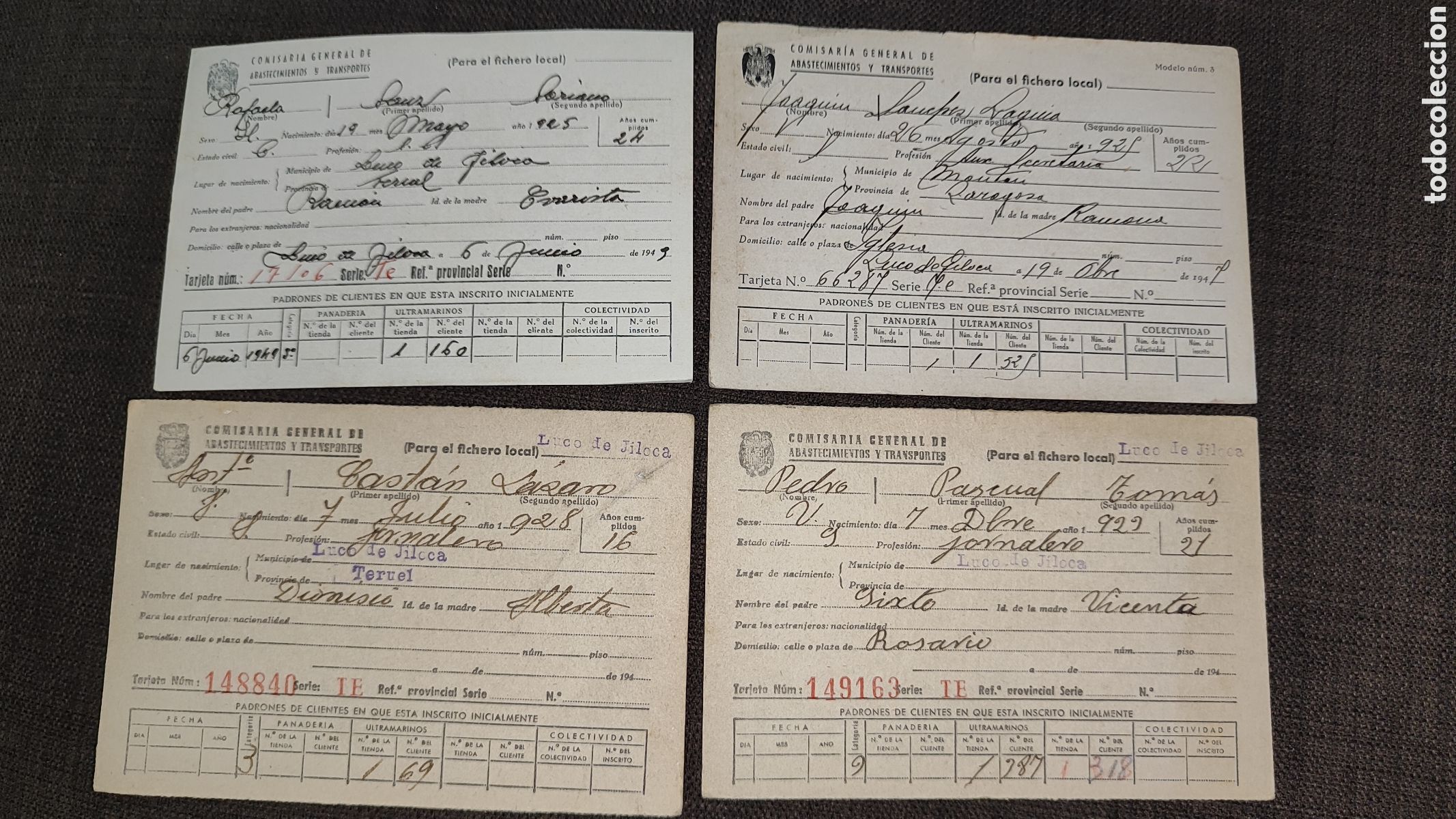 Documentos antiguos: COMISARIA GENERAL DE ABASTECIMIENTOS Y TRANSPORTES C&Aacute;DIZ VARIOS A&Ntilde;OS