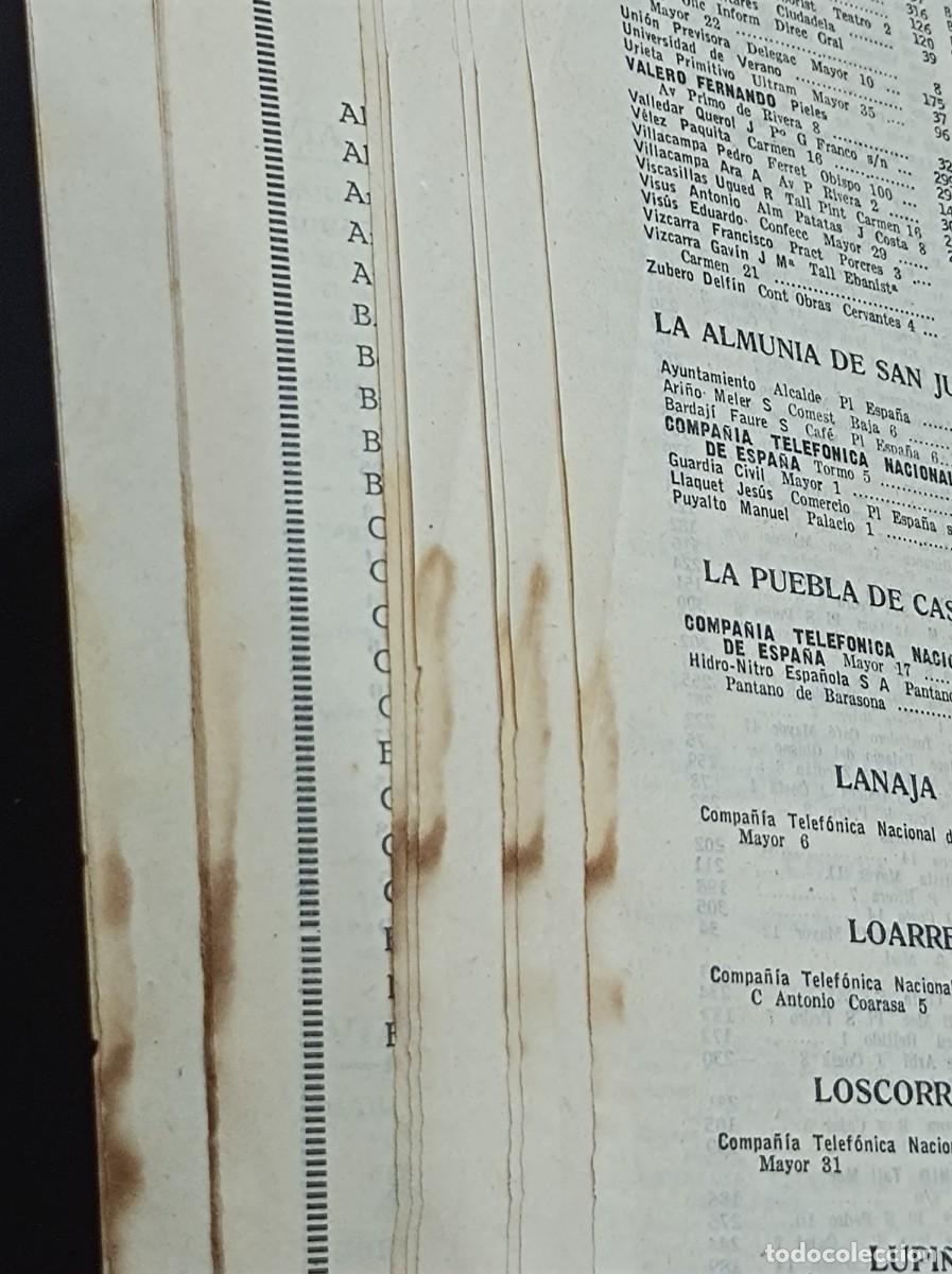 Documentos antiguos: GU&Iacute;A TELEF&Oacute;NICA HUESCA Y PROVINCIA 1955 - Foto 18