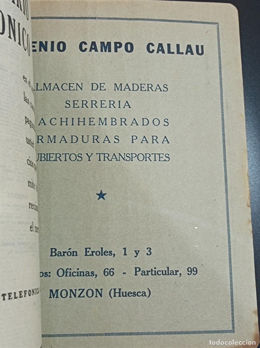 Documentos antiguos: GU&Iacute;A TELEF&Oacute;NICA HUESCA Y PROVINCIA 1955 - Foto 22