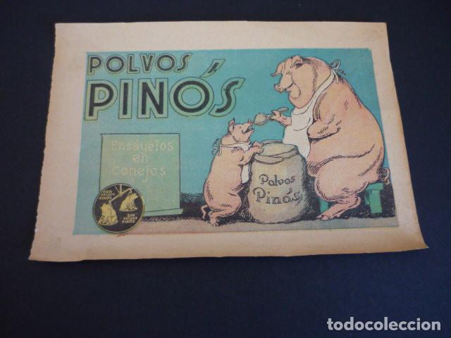 Documentos antiguos: POLVOS PINOS GERONA PUBLICIDAD TAMA&Ntilde;O POSTAL