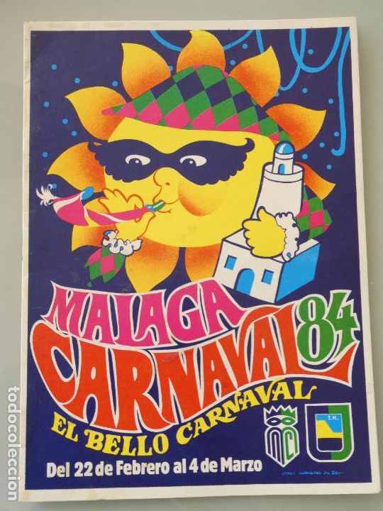 Documentos antiguos: DOCUMENTO CARNAVALES DE M&Aacute;LAGA CARNAVAL 84 1984. 30GR - Foto 1